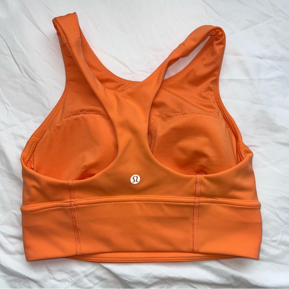 lululemon athletica Vibrant Orange Sports Bra